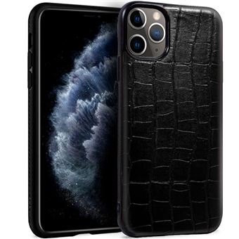 Capa traseira para iPhone 11 Pro COOL de couro Crocodilo Preto - 1