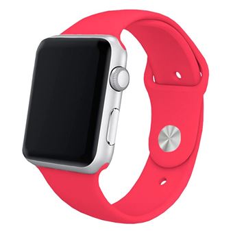 Pulseira para Apple Watch Series 1/2/3/4/5/6 / SE (38/40 mm) COOL Silicone Rosa - 1