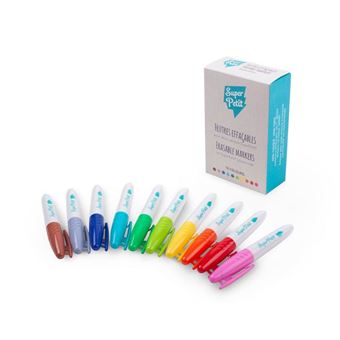 Marcadores Apagáveis SuperPetit com 10 Cores - 1