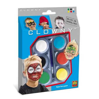 Aguarelas Para Cara Ses Aqua Face Paint 6 Cores Heroes