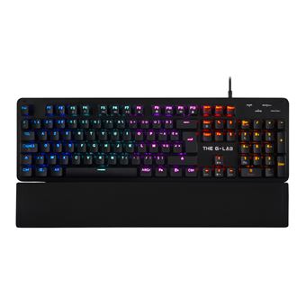 Teclado Gaming com Fios The G-Lab Keyz Carbon Evolution | Idioma: Francês | Preto - 1