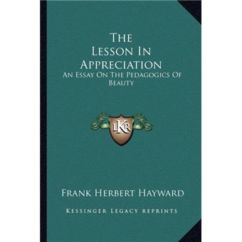 The Lesson In Appreciation