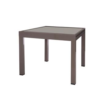 Mesa Exterior DUDECO Thais | Extensível | Alumínio | 80 |160 | Taupe - 1