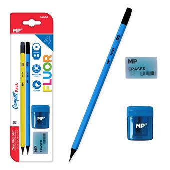 Conjunto de Escrita DAM | 2 Lápis + Borracha + Afia - 1