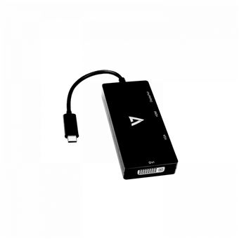Adaptador Gráfico Usb V7 V7UC-DPHDVGADVI-BLK | Preto - 1