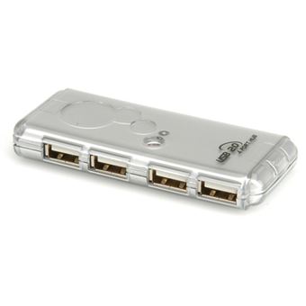 Hub de Interface VALUE USB 2.0 Notebook Hub, 4 Ports | Prateado - 1