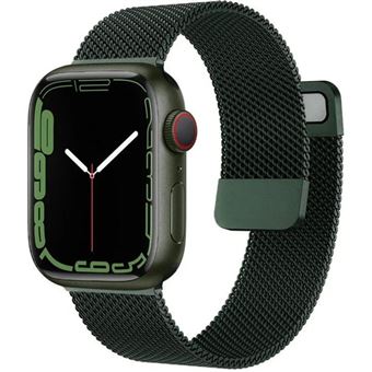 Bracelete malha em aço milanesa Antiimpacto para Apple Watch Series 9 45mm | Verde - 1