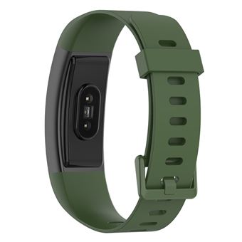 Bracelete de Silicone 18mm com fivela colorida Magunivers para Realme Band Sport - verde armado - 1