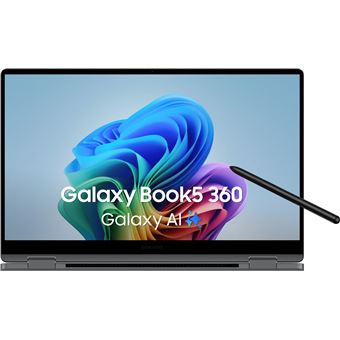 Computador Portátil Híbrido 2 em 1 Samsung Galaxy Book5 360 NP754QHA-KA2DE | 15.6'' | Intel Core Ultra 5 228V | Intel Arc Graphics 130V | 32 GB | SSD 512GB - 1