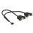 Cabo USB DeLOCK 84832 0.25m USB A 2 x USB A Preto_1