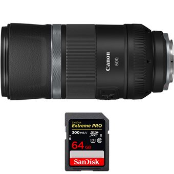 Canon RF 600mm f/11 IS STM + 1 SanDisk 64GB Extreme PRO UHS-II SDXC 300 MB/s + PDF 15 Técnicas para Melhorar as suas Fotografias - 1