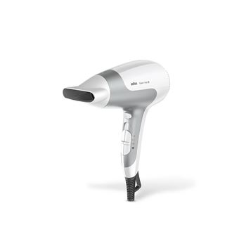 Secador de Cabelo Braun HD580 | 2500 W | Prateado, Branco - 1