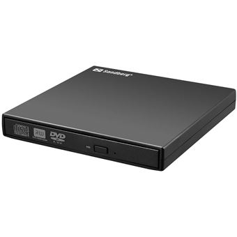 Unidade de Disco Ótico Sandberg USB Mini DVD Burner | Preto - 1