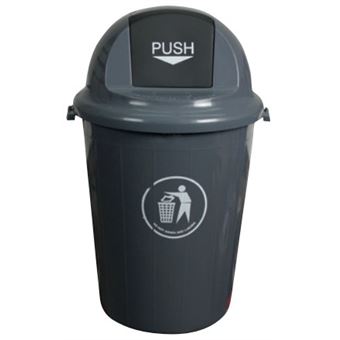 Cesto de Lixo Q-CONNECT KF04237 | Cinzento - 1