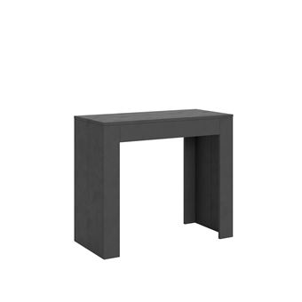 Mesa Consola Extensível Itamoby Emy | 90x42/302 cm | Antracite Espatulado - 1