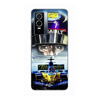 Capa Maniacase para Vivo Y76 5G | Renault R25 Aston Martin F1 Fernando Alonso - 1