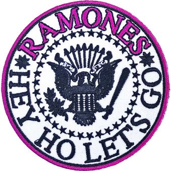 Emblema Rock Off Ramones | Hey Ho Let's Go V1 | Woven Patch - 1
