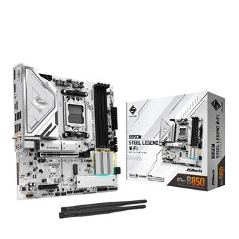 Motherboard Asrock B850M Steel Legend WiFi | Branco - 1