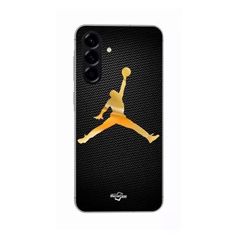 Capa Maniacase para Samsung Galaxy A36 | Jordan logo 23 nike basketball gold color - 1