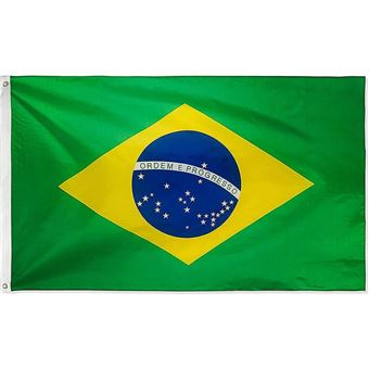 Bandeira do Brasil 360ºStock | Tecido Poliéster Neutro | 90x150 cm - Verde - 1