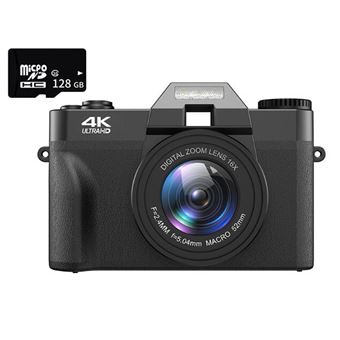 Câmara Fotográfica Digital EZII CDR9 | 4K | 16X | WIFI | multiplicador | 3" | 128G | Preto - 1