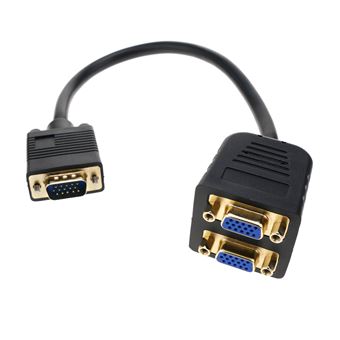 Cabo de Duplicação Passiva VGA BeMatik 1 Cabo VGA para 2 VGA - 1