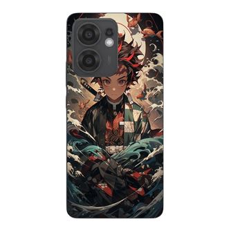 Capa Maniacase para Oppo Reno 13F | demon slayer Tanjiro anime manga - 1