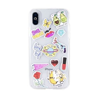 Capa Benjamins Puffy Stickers para iPhone X/Xs Girl - 1
