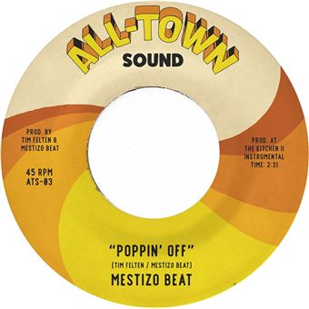 MESTIZO BEAT - Poppin' Off [7" VINIL ÂMBAR] Edição Limitada [45RPM] - 1