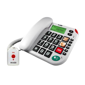 Telefone MaxCom KXT481 SOS | Branco - 1