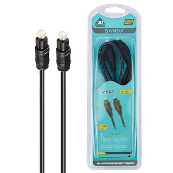 Cabo de Fibra Óptica Digital Sanda SD-7309 - Preto - 1