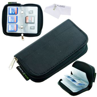 ECO-FUSED Memory Card Carrying Case caixa para cartão de memória Preto - 1