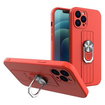 Capa de Silicone Hurtel com Suporte para Samsung Galaxy A33 5G Vermelho - 1