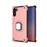 Capa Magunivers de TPU Suporte de Anel de Dedo Blindado Ouro Rosa para Samsung Galaxy Note 10 5G/Note 10_0
