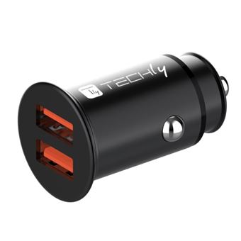 Carregador de Dispositivos Móveis Techly IUSB2-CAR5-AA36W | Preto - 1