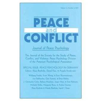 Peace Psychology in Germany - A Special Issue of Peace and Conflict - Paperback - 2005 - 1
