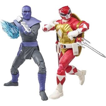 Figuras THG Power Rangers X Teenage Mutant Ninja Turtles Foot Soldier Tommy & Morphed Raphael Red | 15 cm - 1