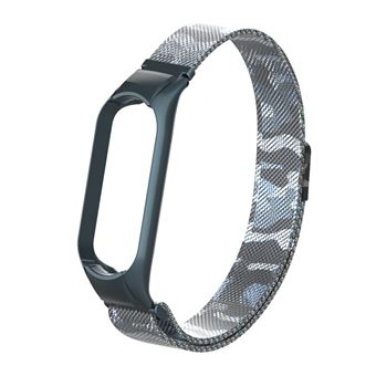 Bracelete de Aço Inoxidável HSMY Durável para Xiaomi Mi Band 4/ 3 - Camuflagem - 1