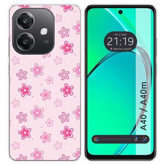 Capa de Silicone TUMUNDOSMARTPHONE para Oppo A40 / A40m design Desenhos de flores - 1