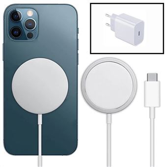 Kit Phonecare | Base Carregador Type C FastCharge 18W + Magnetic Wireless Fast Charger para iPhone 8 Plus - Branco - 1