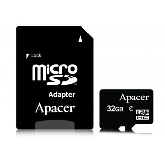 Apacer microSDHC, 32GB, Class 4