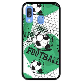 Capa Tpu Hapdey para Samsung Galaxy A40 2019 | Design Padrão de Futebol 1 - Preto