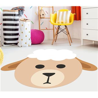 Tapete infantil de vinil VINILIKO Sheep | 86x100 cm | PVC liso impresso | Antiderrapante | Lavável | À prova de fogo - 1