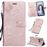 Capa Magunivers PU Borboleta Dourado Rosa para Huawei P20 Lite 2019/Nova 5I_1