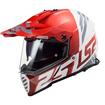 Capacete  LS2 MX436 Pioneer Evo Evolve Vermelho Branco | XL - 1