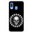 Capa Hapdey para Samsung Galaxy A40 2019 Design Escudo Gótico de Caveiras em Silicone Flexível e TPU Preto_0