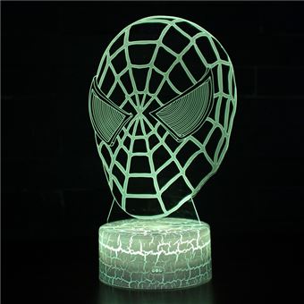 Lâmpada 3D HSMY | Infantil | Multicolorido com Controlo Remoto | Spiderman | 232 - 1