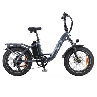 Bicicleta Elétrica Urbana Cyrusher Rumble 2.0 | Bateria removível de 48V 18Ah | Cinza - 1