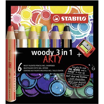 Lápis de Cor STABILO woody 3 in 1 ARTY - 1