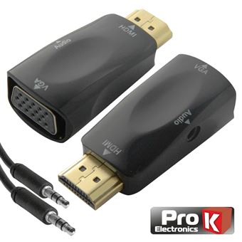 Conversor Hdmi Para Vga Com Audio Prok Hdmi -> Vga comAudio - 1